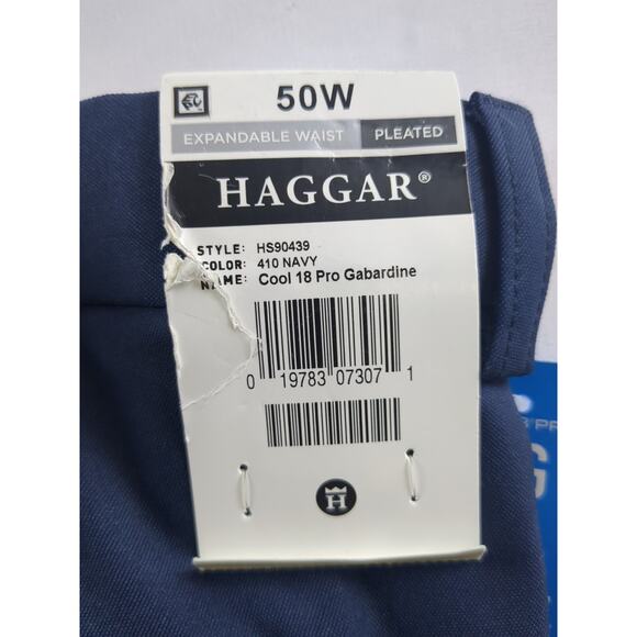 Haggar Cool 18 Pro Gabardine Pleated Expandable Waist Shorts 50Wx10 Big Tall NWT - Picture 10 of 12